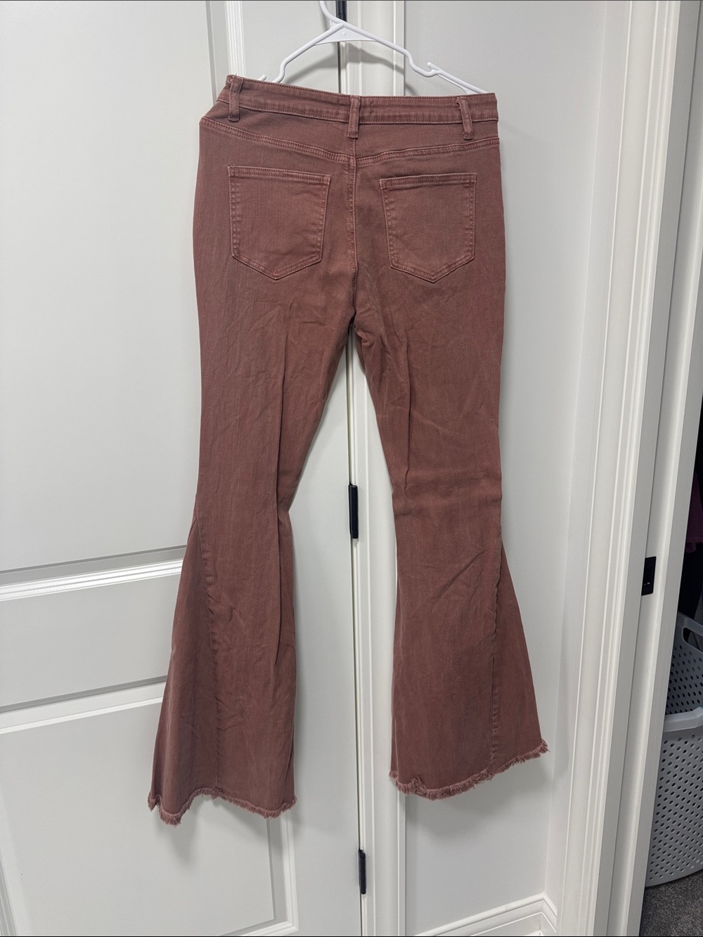 Women's Flared Pants in Dusty Rose